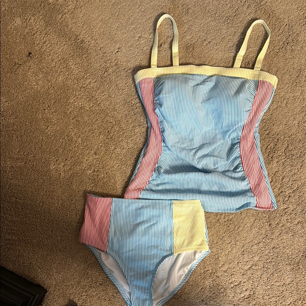 Womens Lands End Swim Set - tankini